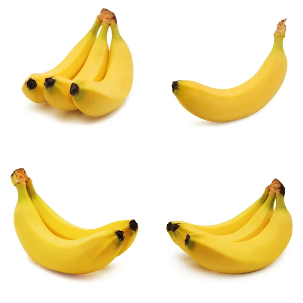 Коллекция жёлтых бананов — стоковое фото