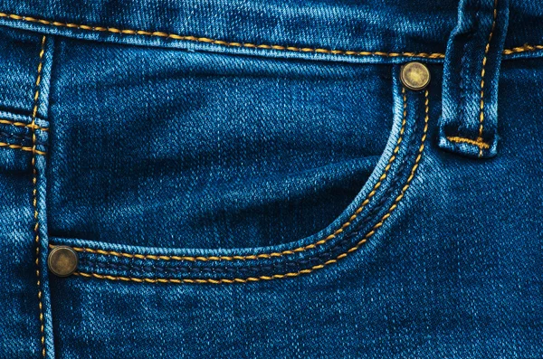 Jeans pocket for background — Stock Photo, Image
