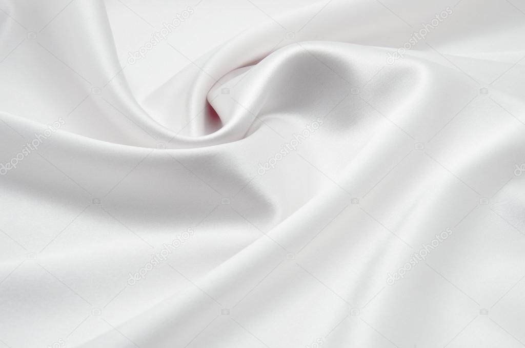 White satin fabric as background