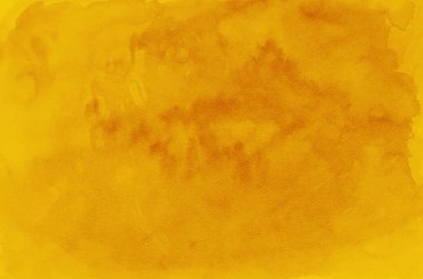 El boyası turuncu suluboya arka plan.