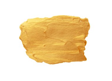 Beyaz arka plan üzerinde izole güzel dokulu altın vuruş.