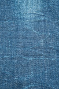 Mavi kot tekstil dokusu. Yakın çekim.