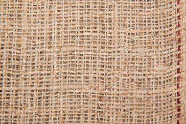 Çuval bezi dokusuna yakın çekim