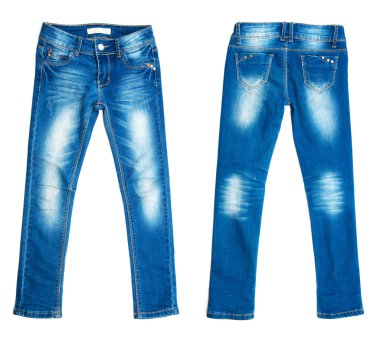 Mavi Kot, beyaza izole edilmiş.