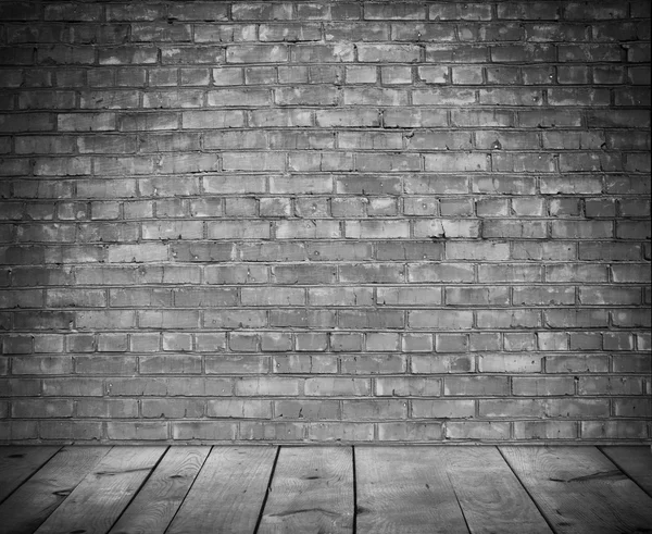Grunge-Wand mit Holzdielen — Stockfoto