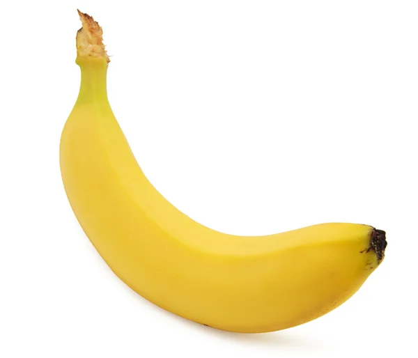 바나나는 흰 배경으로 분리되어 있다 — 스톡 사진
