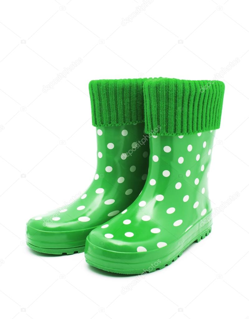 Gumboots. Isolated on white