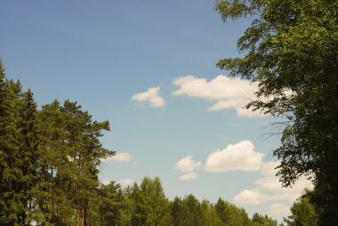 Gökyüzü görünümü geniş 