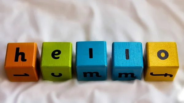 Çocuklar blok Merhaba