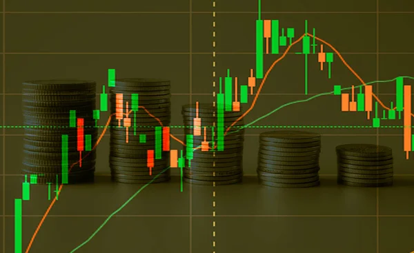Bulanık grafik paraları hisse senedi finans iş parası geçmişi