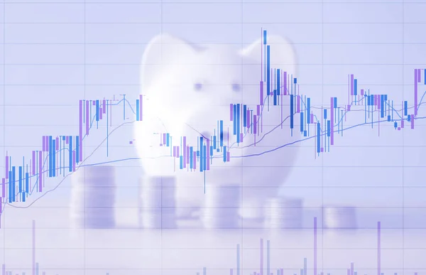 Bulanık grafik paraları hisse senedi finans iş parası geçmişi