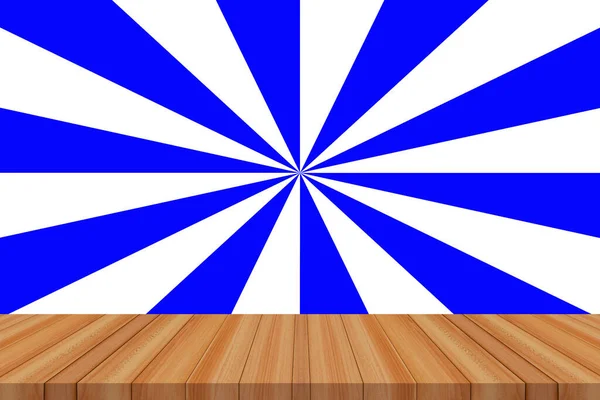 Wood Floor Texture Sunburst Background Product Display — Stock Photo, Image