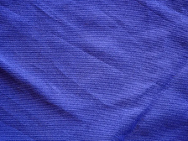 Синій Шовковий Тканинний Фон Текстура Спортивного Одягу — стокове фото