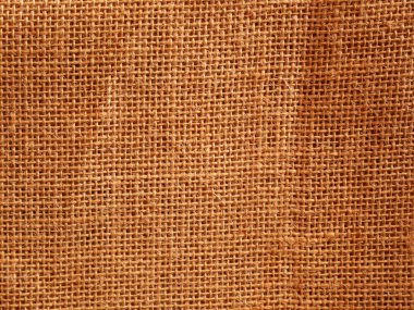 Çuval bezi dokusu, kahverengi kumaş arkaplan
