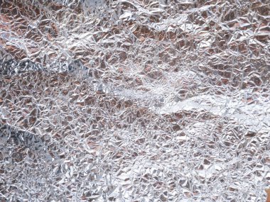 Buruşmuş folyo dokusu arka plan, alüminyum duvar, metal