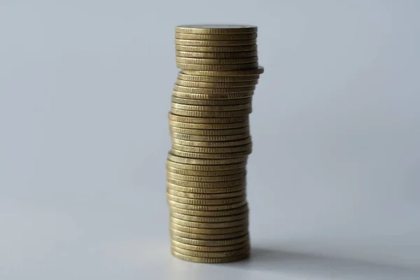 Стопки Денежных Монет Фоновая Концепция Экономии Денег — стоковое фото
