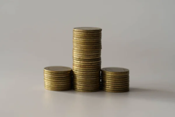 Stacks Money Coin Background Concept Saving Money — Stock Photo, Image