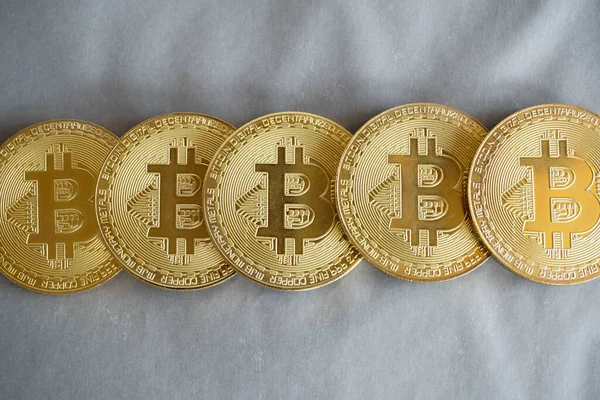 Cryptocurrency Coins Future Concept Digital Money Bitcoin — Stock Photo, Image