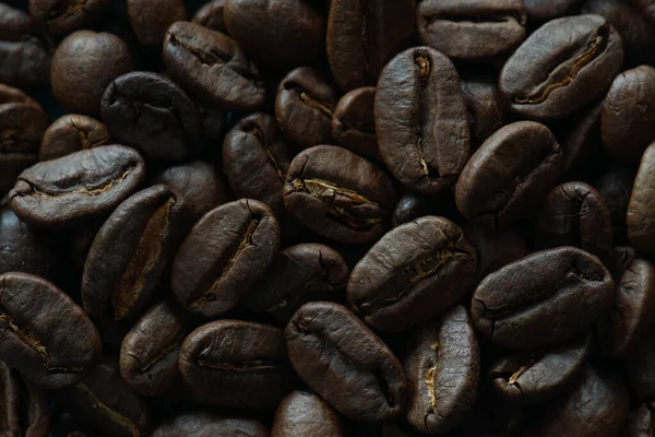 Organik Kahve Çekirdekleri Arka Plan — Stok fotoğraf