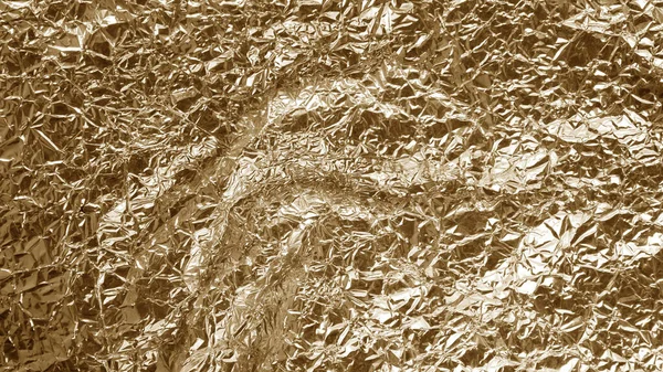 Crumpled Folha Brilhante Metal Textura Fundo Papel Embrulho Para Papel — Fotografia de Stock