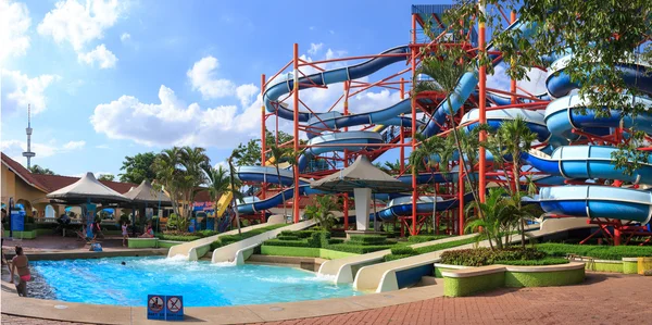 Parque de diversões Siam Park em Bancoc, Tailândia . — Fotografia de Stock