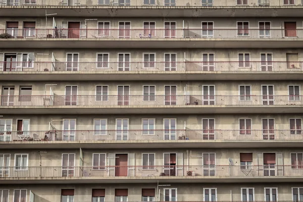 Building made with precast concrete slabs — Stock Photo, Image