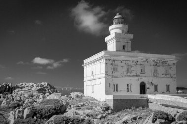 Capo Testa 'daki deniz feneri