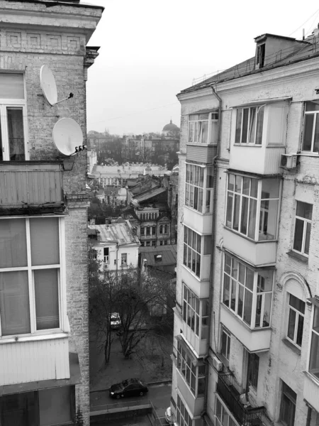 Casas Antiguas Ciudad Edificios Apartamentos Arquitectura Ciudad Lugares Turísticos Ciudades — Foto de Stock