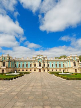 Başkanın sarayı. Mimari yapı. Mavi Saray. Mimari tipi. Tarihi bina.