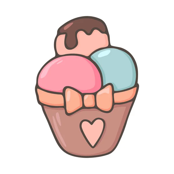 Mignon Dessin Main Coloré Dessin Animé Bonbons Personnage Vectoriel Illustration — Image vectorielle