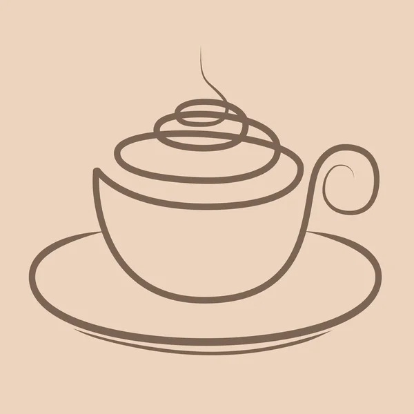 Kaffee Logo — Stockvektor