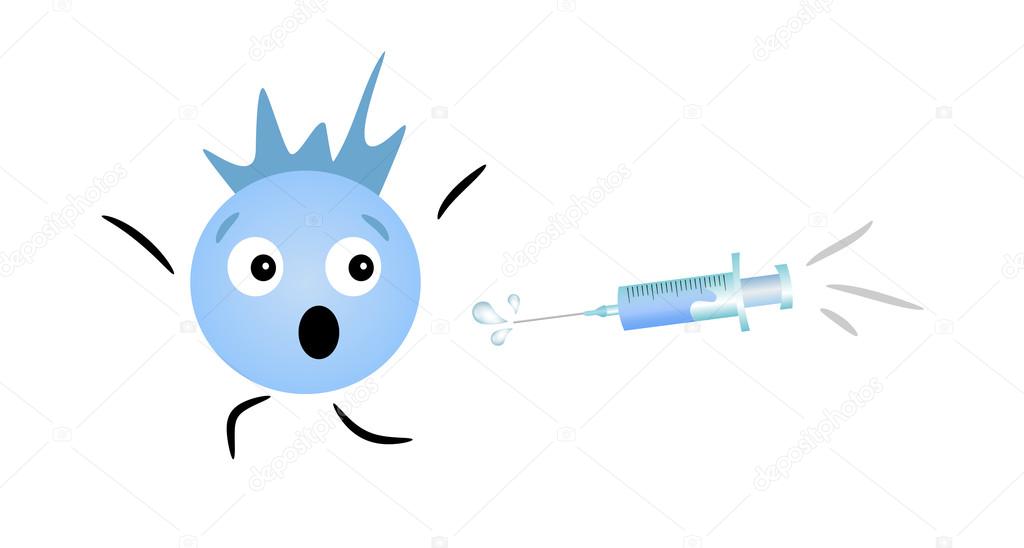 injection vaccination illustration