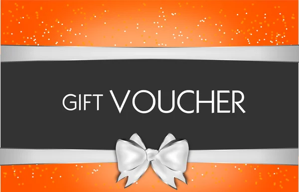 Orange gift voucher — Stock Photo, Image