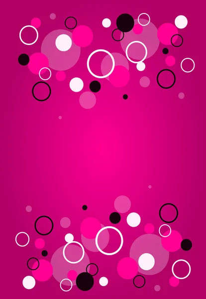 Abstract pink template with circles — Stock Photo, Image