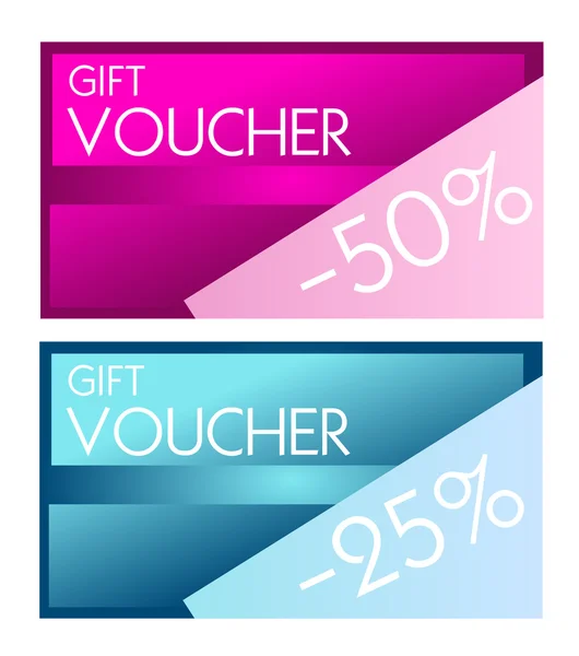 Gift voucher card — Stock Photo, Image