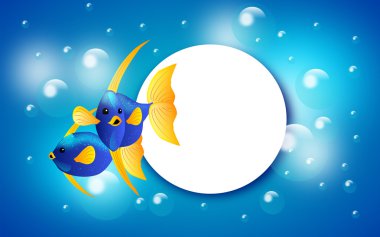 Egzotik balık afiş