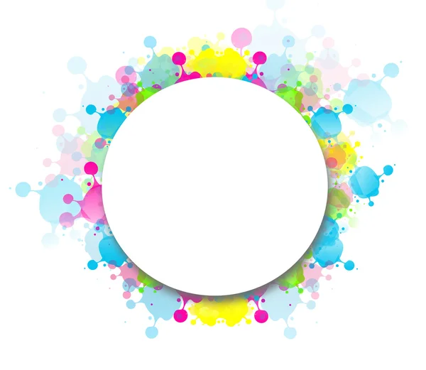 Colorful blots circle — Stock Photo, Image