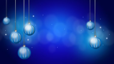 arka plan mavi Noel Noel topları ile