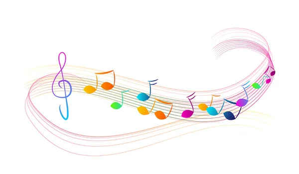 Colorful music notes — Stock Photo, Image