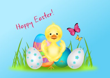 Mutlu Paskalya tebrik kartları.