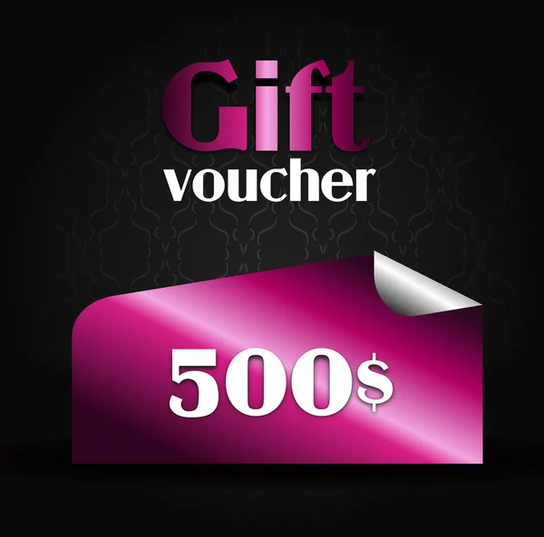 Gift voucher 500 — Stock Photo, Image