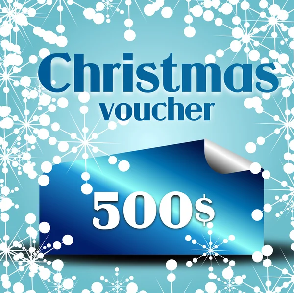 Christmas voucher 500 — Stock Photo, Image