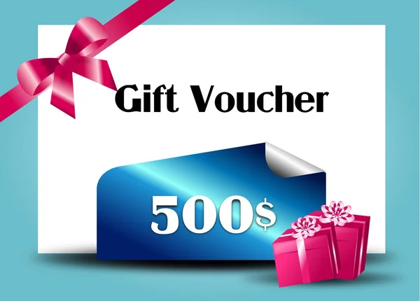 Voucher de presente 500 — Fotografia de Stock