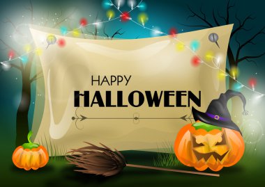 Cadılar Bayramı tebrik kartı