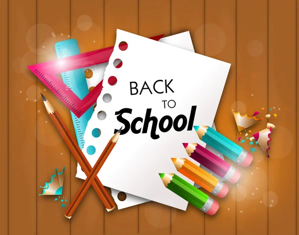Back to school card — Stock Photo, Image