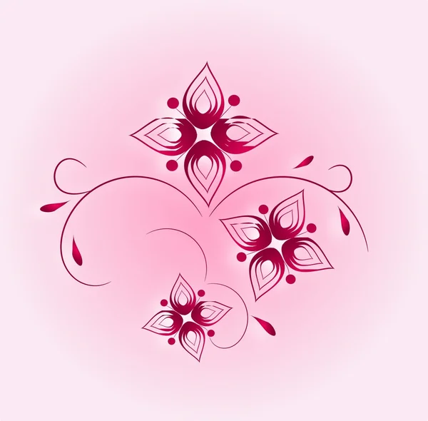 Floral pink ornaments — Stock Photo, Image