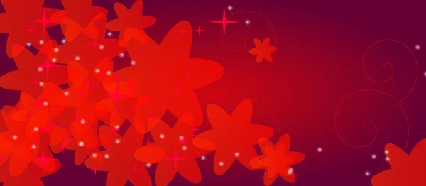 赤紫の花のビンテージ背景 — ストック写真