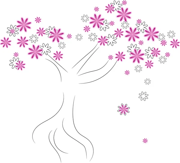 गुलाबी फूलों का पेड़ — स्टॉक फ़ोटो, इमेज