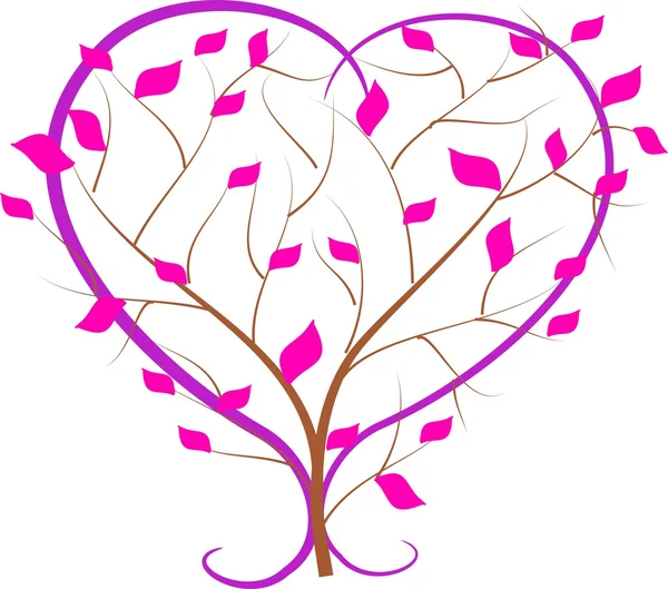 Pink tree lover — Stock Photo, Image