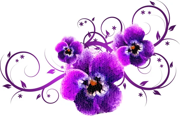 Mosaico violeta — Fotografia de Stock